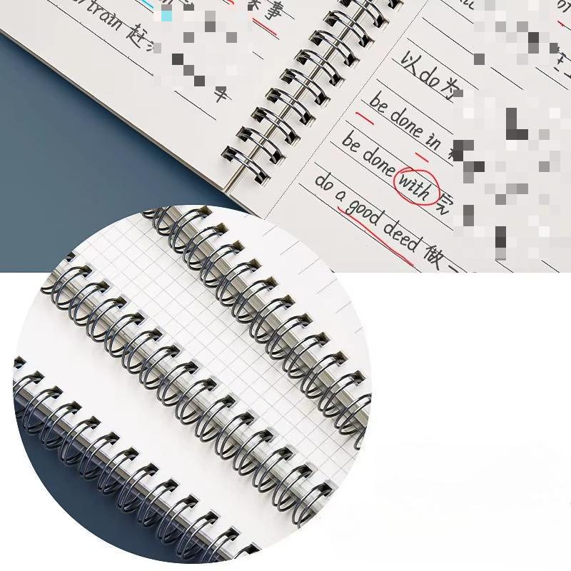80 листов/ 160 страниц Тетрадь в квадратную линию A4 A5 B5 на спирали, бумажный журнал-дневник для эскизов для школы, тетрадь, канцелярские товары