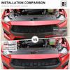 Carbon Fiber Engine Hood Lock Bolt Protector Cover for Ford Mustang 2024 2025 US