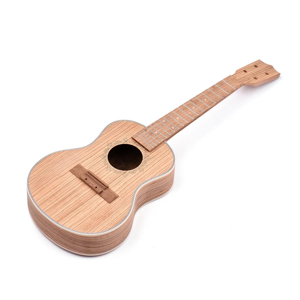 26-дюймовый комплект для укулеле, тенор-укулеле, 4-струнная гавайская гитара, набор для самостоятельного изготовления, панель из дерева зебры из палисандра