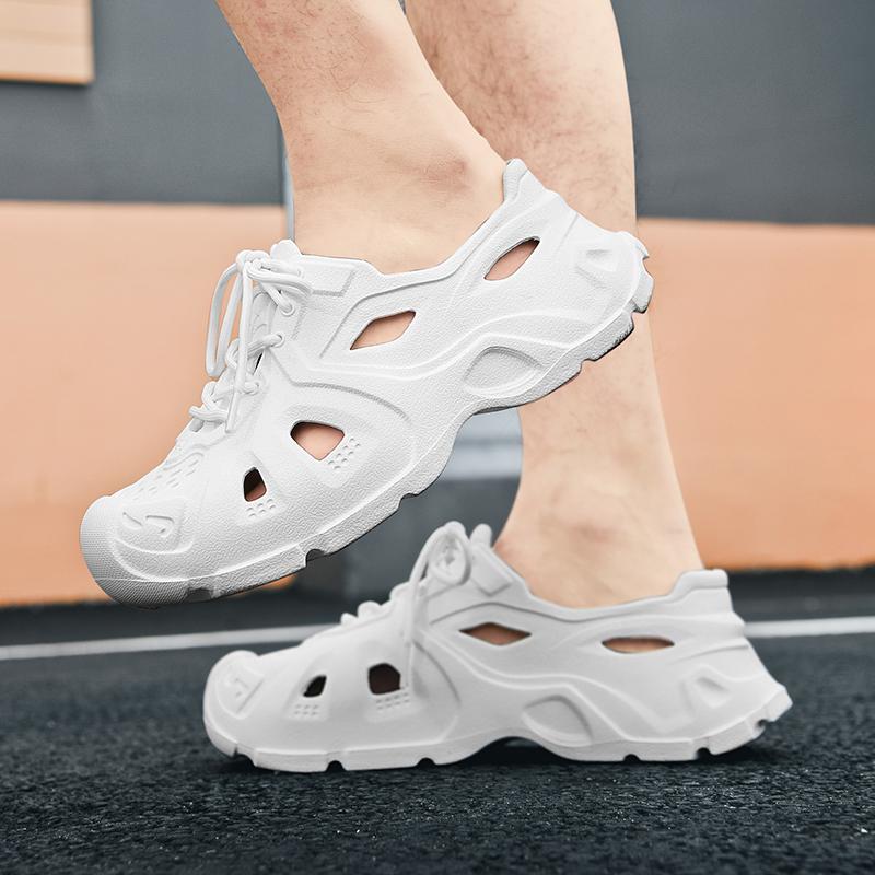 Fashion Paris Cave Shoes Man Sandals Lightweight EVA Casual Hole Men's Clogs Indoor Garden Outdoor Beach Non-slip Men Slippers