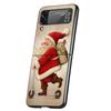 Christmas Santa Claus Present Cover Phone Case For Samsung Galaxy Z Flip 7 6 5 4 3 5G Flip7 Flip6 Flip5 Flip4 Flip3 Black Fundas