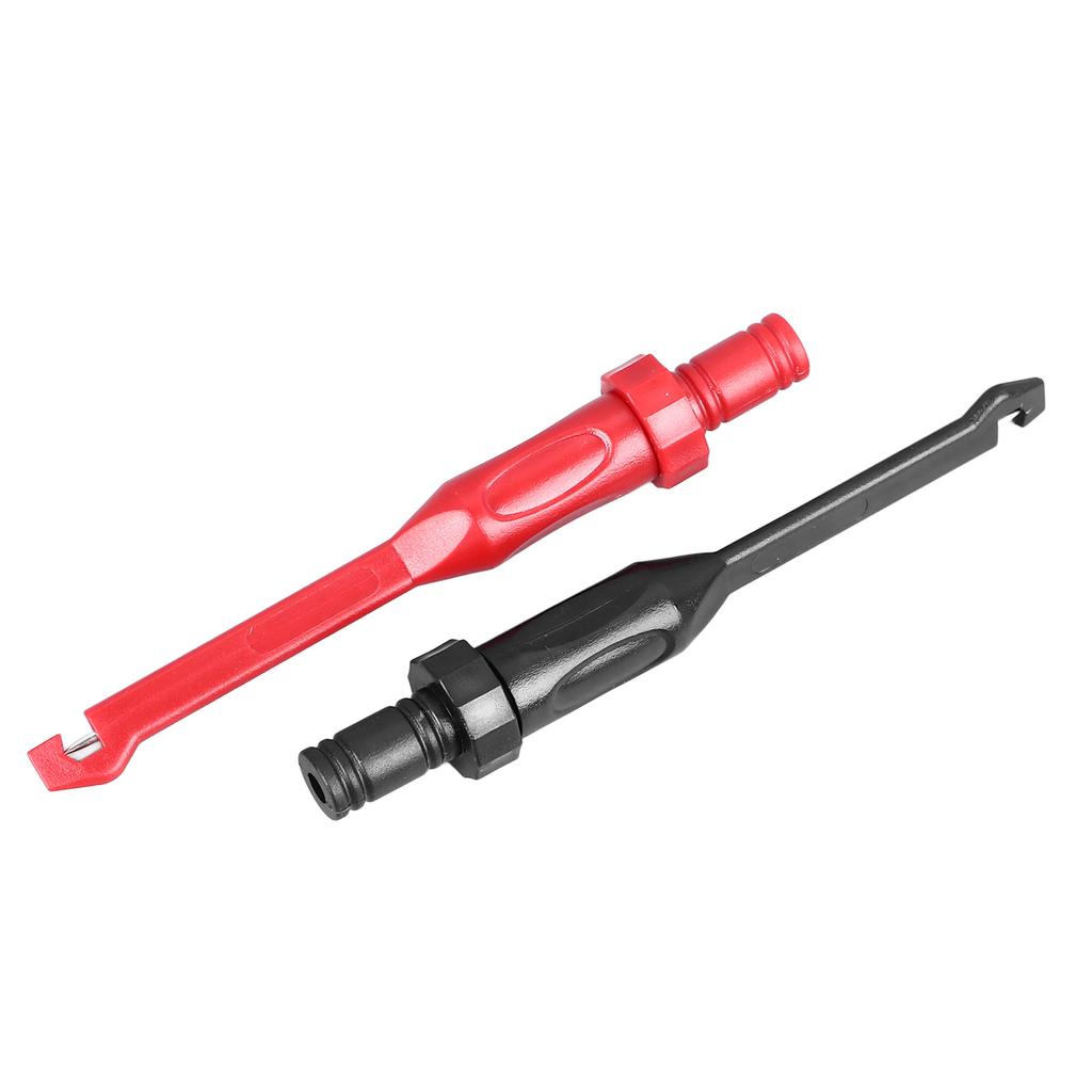 2 шт. Тестовый крючок-зажим с разъемом типа «банан» 4 мм, аксессуары для мультиметра черного и красного цвета для тестирования измерений