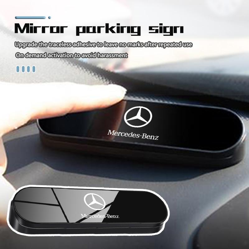 AABGR1 For Benz Simple Car Temporary Parking Card Phone Number Holder Auto Interior Accessories AMG Exclusive A C E R V Class CLA CLS