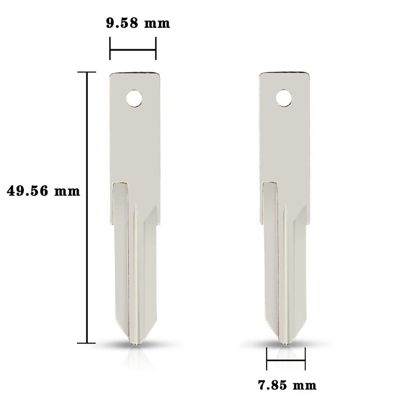 KEYYOU 10pcs VAC102 VA2 HU83 NE72 Key Blade For Renault For Nissan For Citroen For Peugeot Car Remote Original Uncut Key Blade