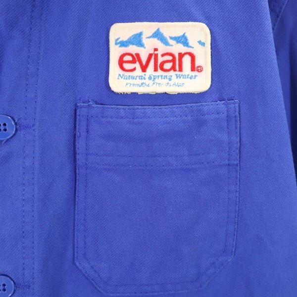 EURO WORK 60-е Винтажная куртка с длинным рукавом синяя Вышивка эмблемы Мужская Б/У