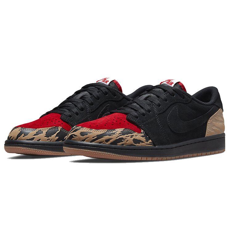 Кроссовки унисекс SoleFly x Air Jordan 1 Low Retro OG SP Everglades Black Sport-Red Desert DN3400-001