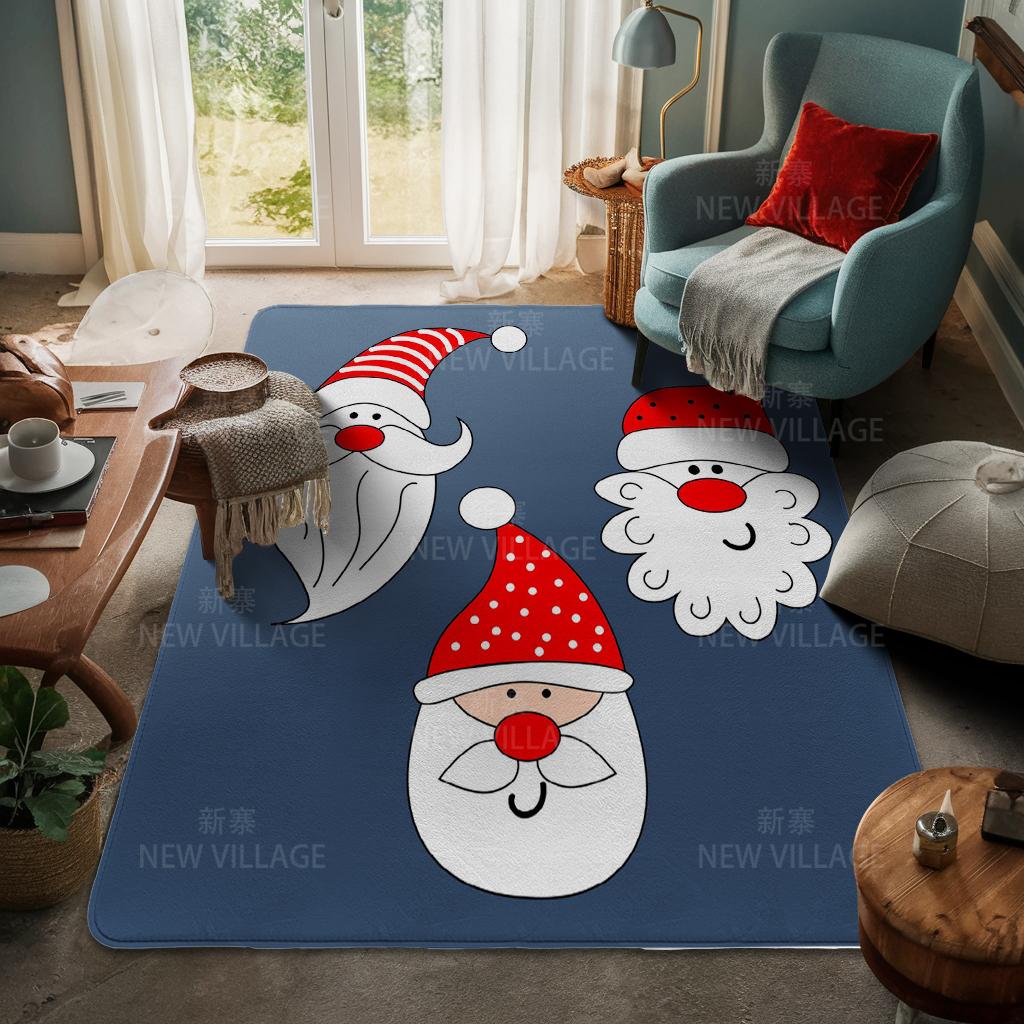 Ковер у входа в дом Домашний коврик у двери Гостиная Ванная Комната Ноги ванная комната Нескользящие коврики с водопоглощением для ванной Счастливого Рождества зима