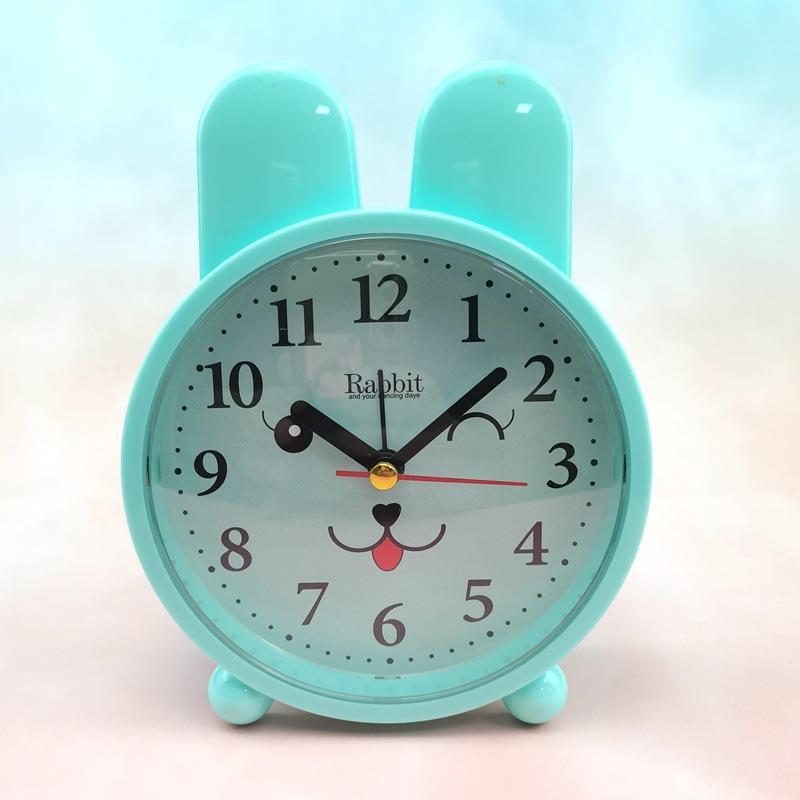 Korean Version of Cartoon Cute Creative Children's Student Bedroom Bedside Desktop Mute Digital Alarm Clock Series