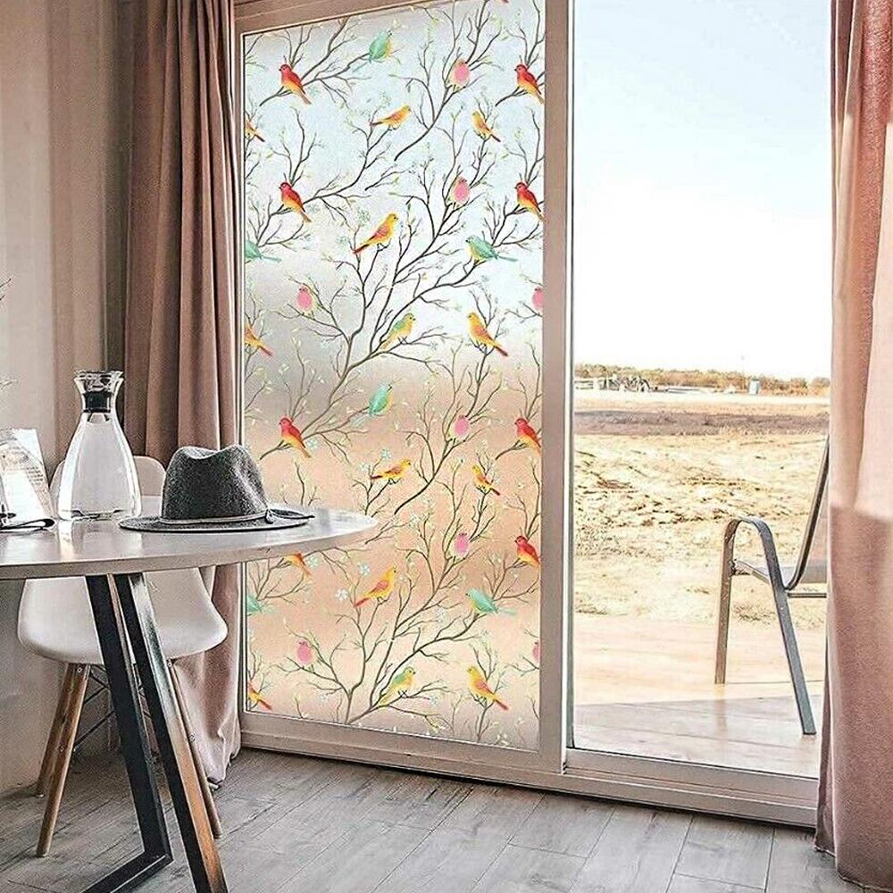 Матовая оконная пленка без пузырьков - самоклеящаяся виниловая пленка для конфиденциального стекла с травлением