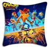 Мультяшные Наволочки для Подушек Crash Bandicoot Мультяшные Декоративные Наволочки для Дивана Домашние Двусторонние Короткий Плюш Милые Наволочки