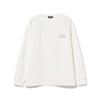 [Beams Heart] L/S TEE cardboard logo print long sleeve cut and sew men's WHITE S