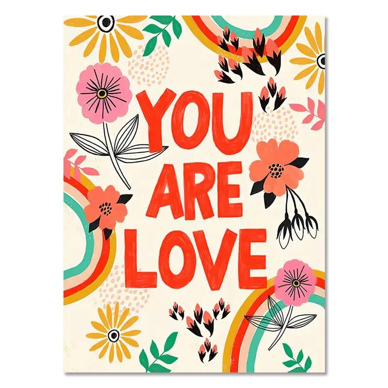 Вдохновляющая цитата Арт-постер Бохо Детская Комната Цвет Холст Живопись Клод Моне Настенный Принт Картина с цветами Кабинет Домашний Декор