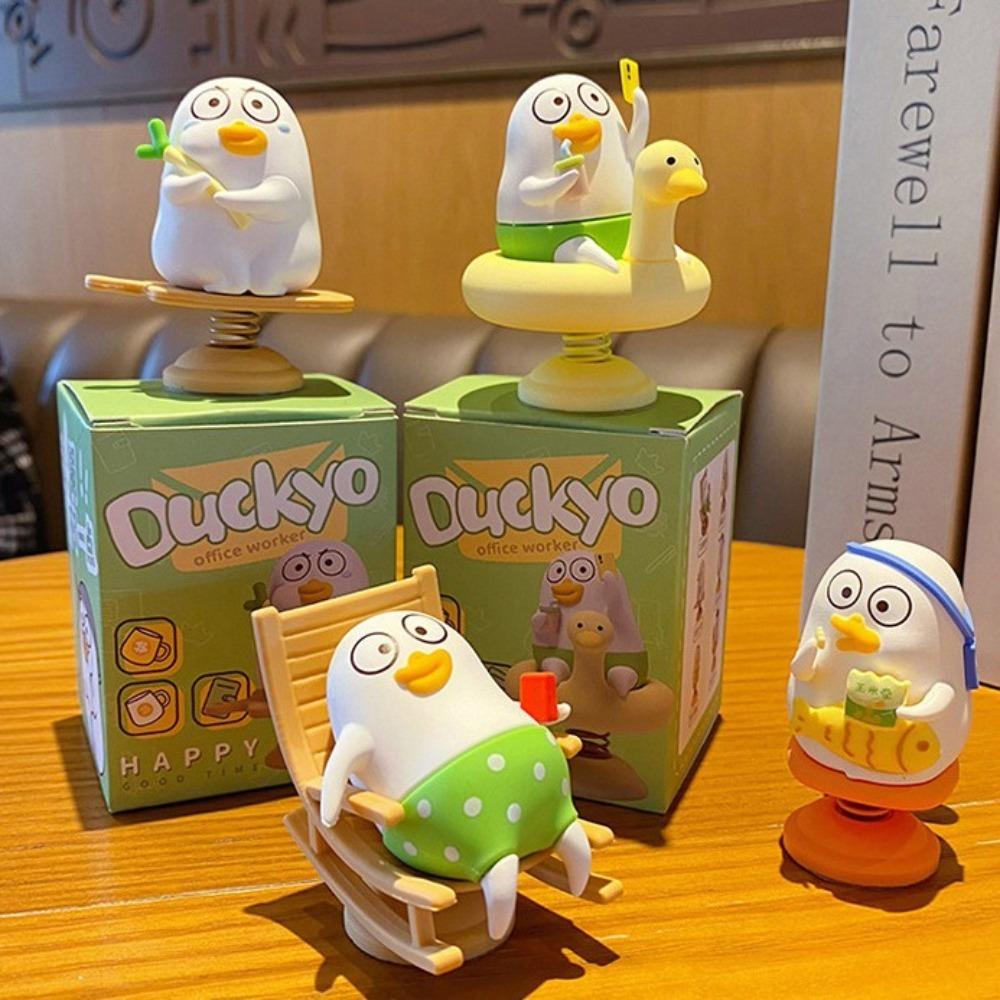 Funny Little Liu Duck Car Decoration Statue Car Bobblehead Figure  Center Console