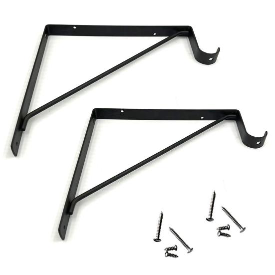 Настенный кронштейн для штанги для шкафа Нержавеющий Коррозионностойкий Устойчивый к нагрузкам Простая установка Шкаф для тяжелых условий эксплуатации