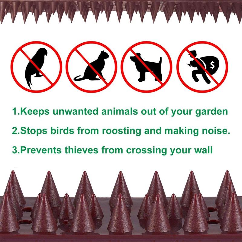 12 шт. Пластиковые шипы для защиты от птиц и голубей, отпугивающие птиц и вредителей