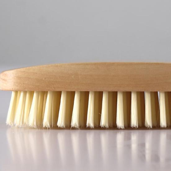 Yousheng Cleaning Brush Soft Bristles Comfortable Grip Wooden Handle Portable Scrub Brush Gentle Cleaning Tool