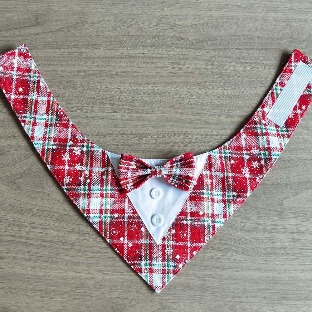 Tanpopo Brand Tuxedo Dog Wedding Collar Bow Tie Adjustable Collar Birthday Costume Outfit Cosplay Graduation Party Dress Bandana