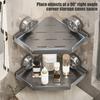 Corner Shower Caddy Suction Cup Storage Shelf Strong Load-bearing Shower Organizer Storage Rack with Drainage Holes