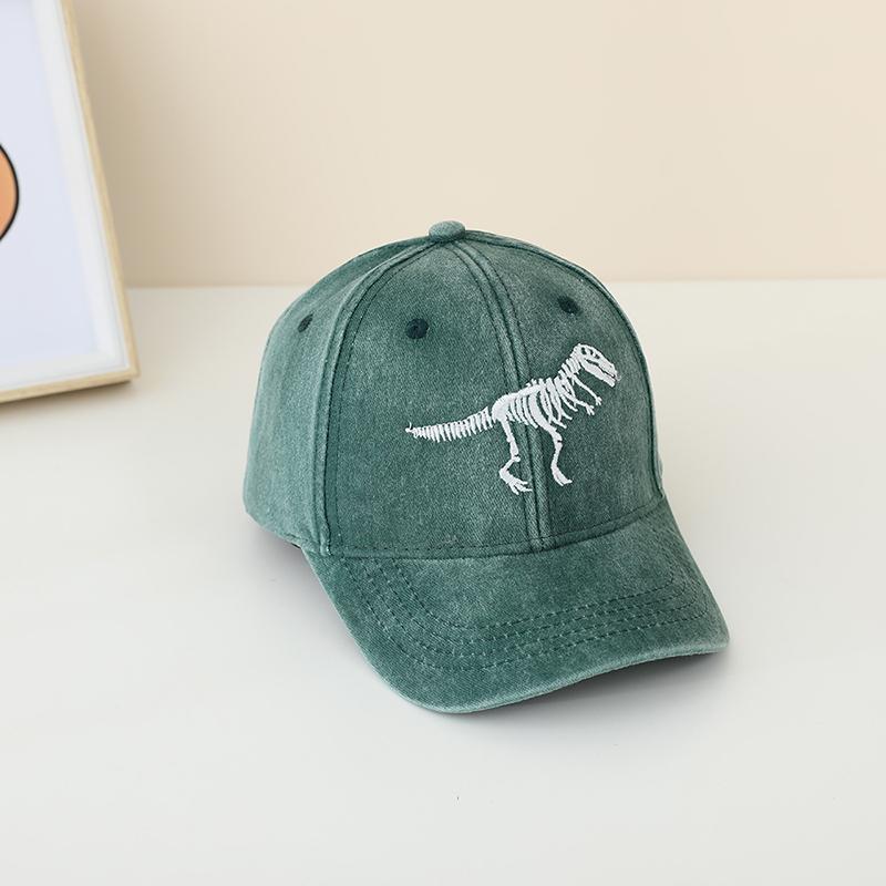 Sports Hats School Baby Boy Baseball Summer Embroidered Dinosaur Children Outdoor Kids Caps for 2-8Years Adjustable