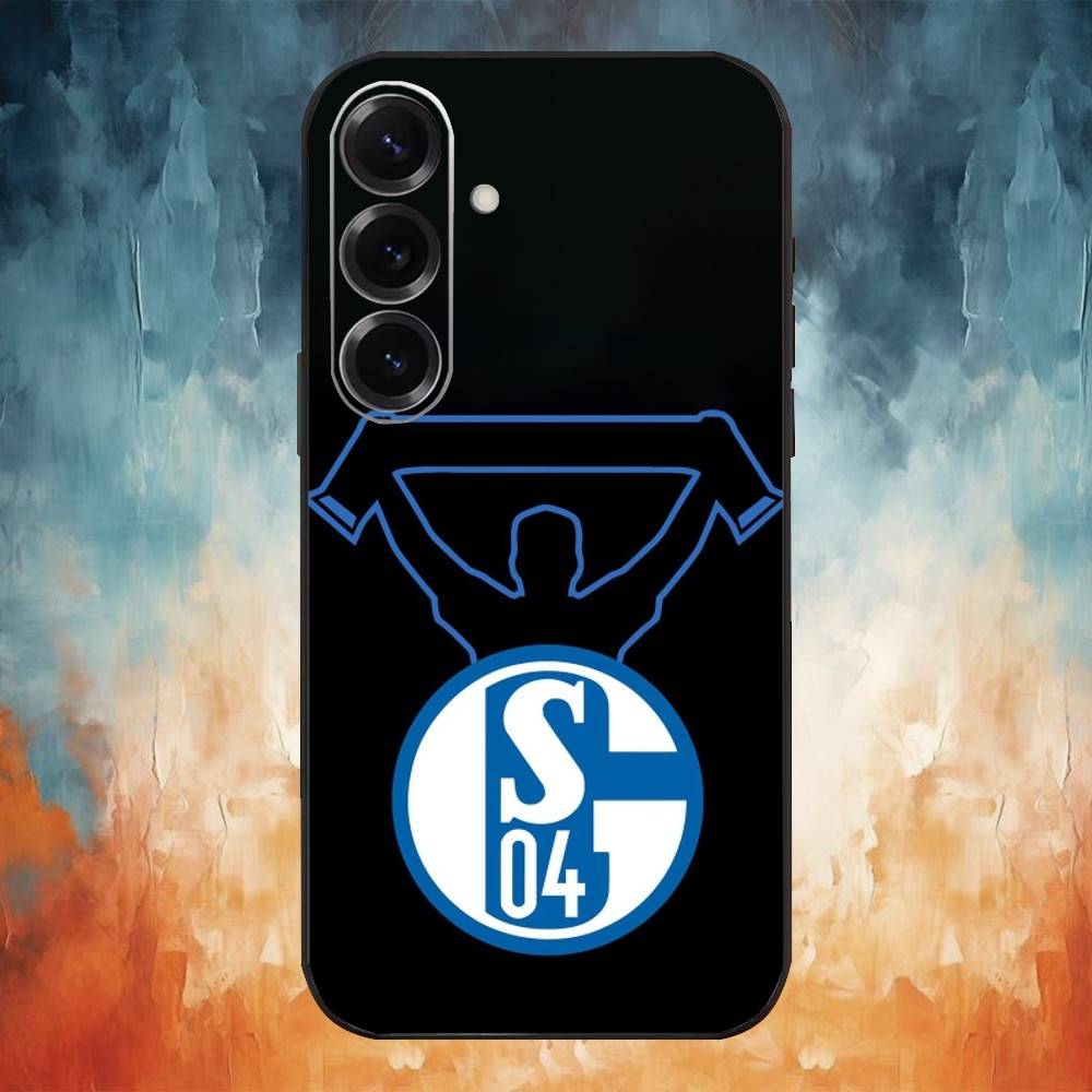 Чехол для телефона команды S-Schalke 04 для Samsung Galaxy A20, 21s, 22, 31, 32, 52, 53, 72, 73, 80, 91 Мягкий черный корпус