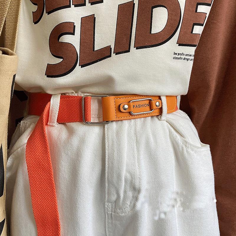 Женский тканевый ремень Женские ремни Нейлоновый холщовый ремень для просверленных повседневных дизайнерских ремней для женских брюк Ремень Джинсовый пояс BF82