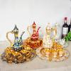 1 компл., набор старинных ретро-рельефных дворцовых духов, набор винных горшков, набор чашек из сплава для водки, свадебные украшения, коллекция подарков