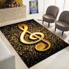 3D Creative Music Note Large Carpet, Living Room, Bedroom Sofa Carpet, Kitchen, Bathroom Door Mat, Non Slip Floor Mat Gift