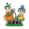 Нетоксичные кубики Gobricks Moc Игра It Takes Two Кубики Мама и Папа Мужчина Коди Жена Сяомэй С Основанием Конструктор DIY Образовательная Игрушка Подарок Ребенку