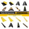 PVC Cable Trunking Rubber Speed Bump - Anti-Stepping, Pressure-Resistant Cover for Indoor/Outdoor Cable Protection and Crossing.