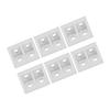 50pcs Plastic Right Angle Corner Gusset Brace Angle Brackets Code Furniture