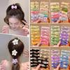 Candy Color Hair Ties: Bow Elastic Bands for Girls - Hair-Friendly Rubber Accessories for Little Girls
