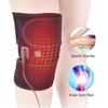 Heating Knee Pad Magnetic Therapy Knee Massager Vibrator Heated Knee Brace Support Joint Physiotherapy for Osteoarthritis Pain Relief Elbow Leg