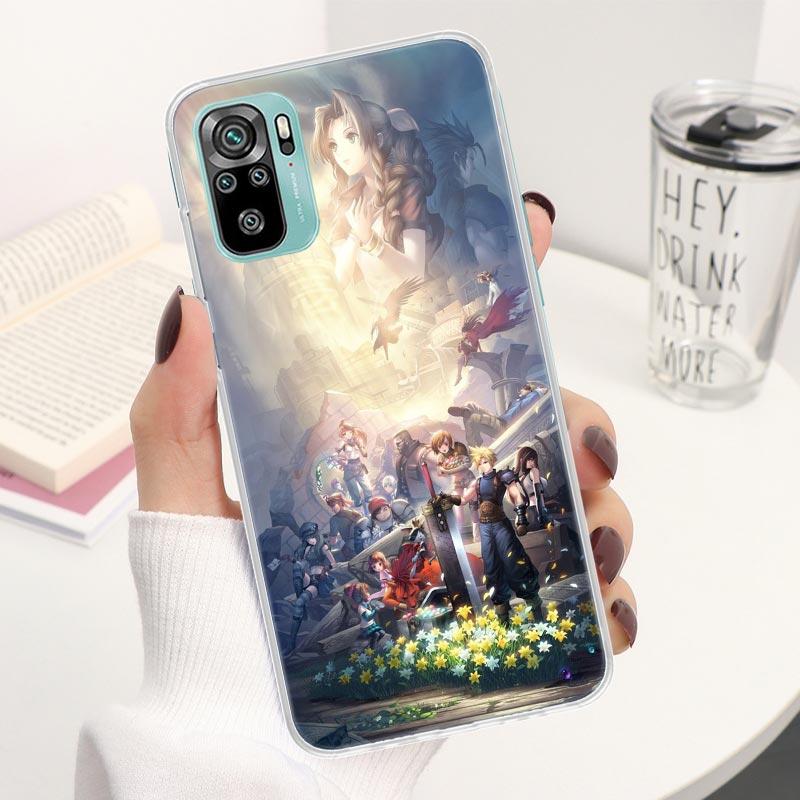 Final Fantasy VII Coque Phone Case For Xiaomi Redmi Note 13 14 12S 12 11S 11T 11E Pro Plus 11 10 10S 4G 5G 14Pro Soft Silicone C