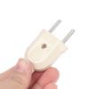 1 шт., европейский 2-контактный адаптер переменного тока, штепсельная вилка, розетка, адаптер