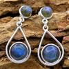 Labradorite Silver Earring, Women Jewelry, Stud Earring, Silver Jewelry, 925 Sterling Silver Handmade Jewelry