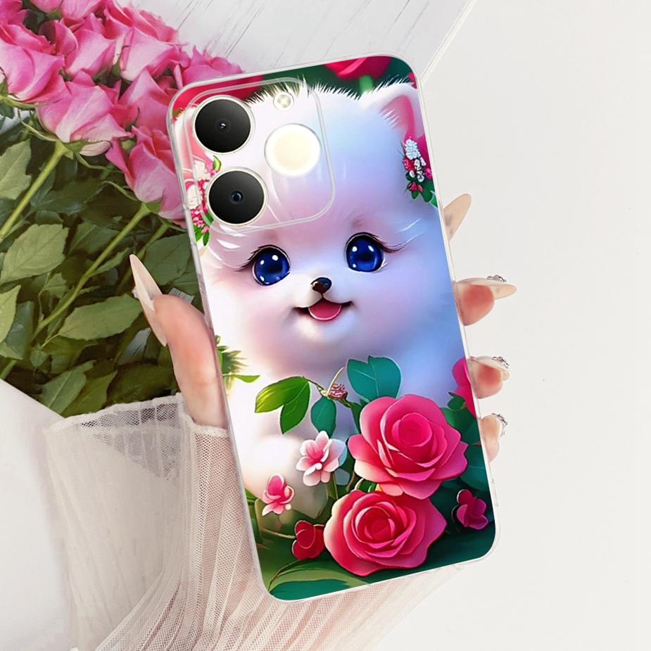 Чехол для Realme Note 70 Note70 T RMX5313 Милый Кот Расписной Чехол Мягкий Тонкий Чехол для Телефона Для Realme Note 70T Narzo 80 LIte 4G Fundas