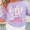 You Won'T Understand Korean Wave Letter Print T-Shirt K-POP Girl T-Shirt, Trendy and Fashionable Girls' Clothing Girl Clothes