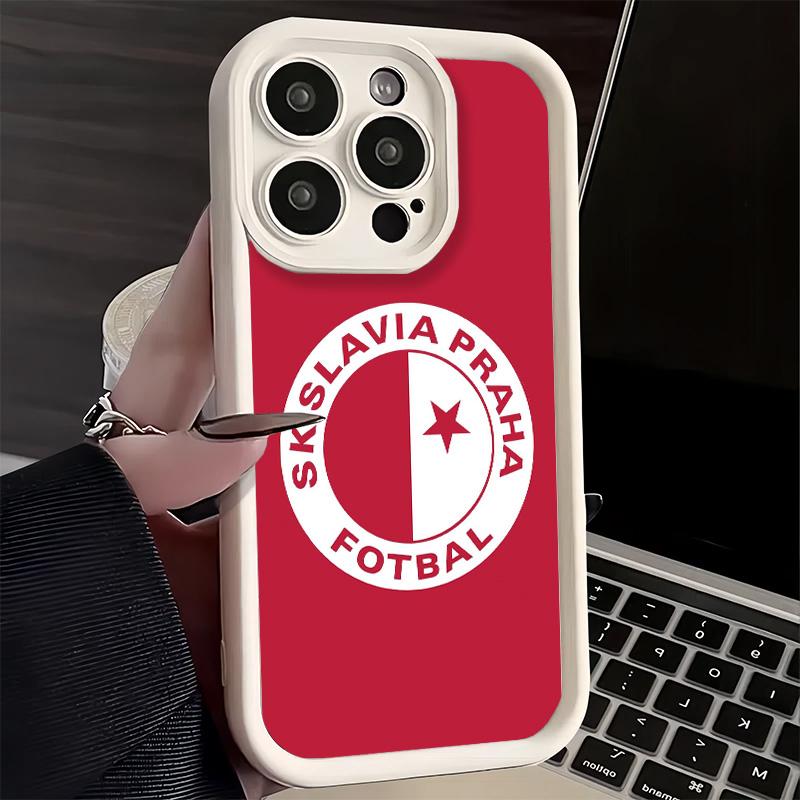 Чехол для телефона iPhone 17 Air 16E 15 16 Pro Max Sk Slavia Praha Чехия Чехол 14 Plus 13 12 Mini Мягкий силиконовый Funda