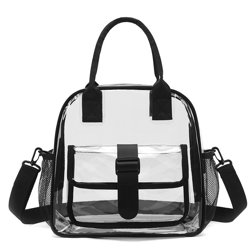 Pvc Transparent Travel Bag With Waterresistant Features For Casual Trips And Events