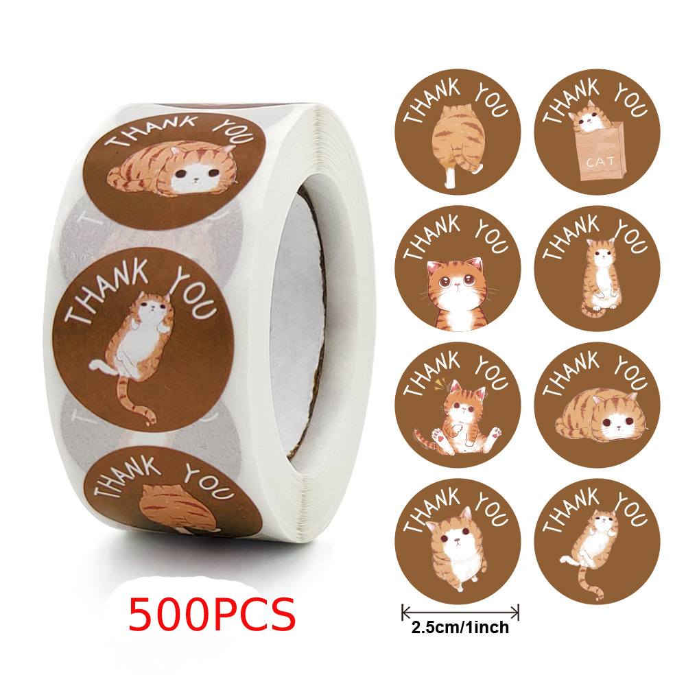 500 шт. наклеек с мультяшными животными для детей - красочная и веселая самоклеящаяся бумага для поощрений учителей и школьных канцелярских принадлежностей