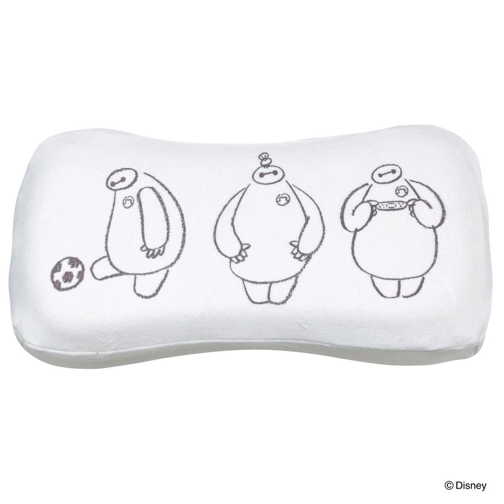 MORIPiLO Morishita подушка с эффектом памяти Disney Baymax 15x31 см, поддержка талии, поддержка спины, мягкая игрушка, пастельный цвет слоновой кости 4621195