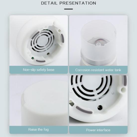 Ультразвуковой USB Перезаряжаемый Увлажнитель Аромадиффузор для Дома Автоматический Светодиодный Очиститель Воздуха