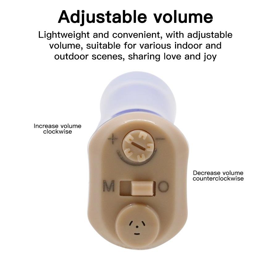 Перезаряжаемый мужской аудиофон, мини-невидимый усилитель звука, слуховой аппарат CIC Aide, цифровой скрытый слуховой аппарат для женщин, глухой аппарат