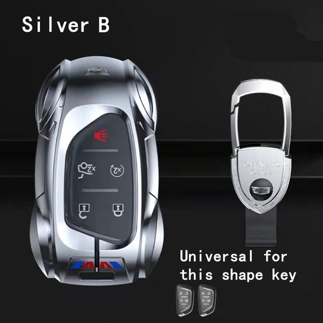 Дизайнерский чехол для ключей из цинкового сплава для Cadillac Escalade CTS XTS ATS ATS-L XLS SRX 4/5/6, кнопка 28T CTS-V XT5 CT6