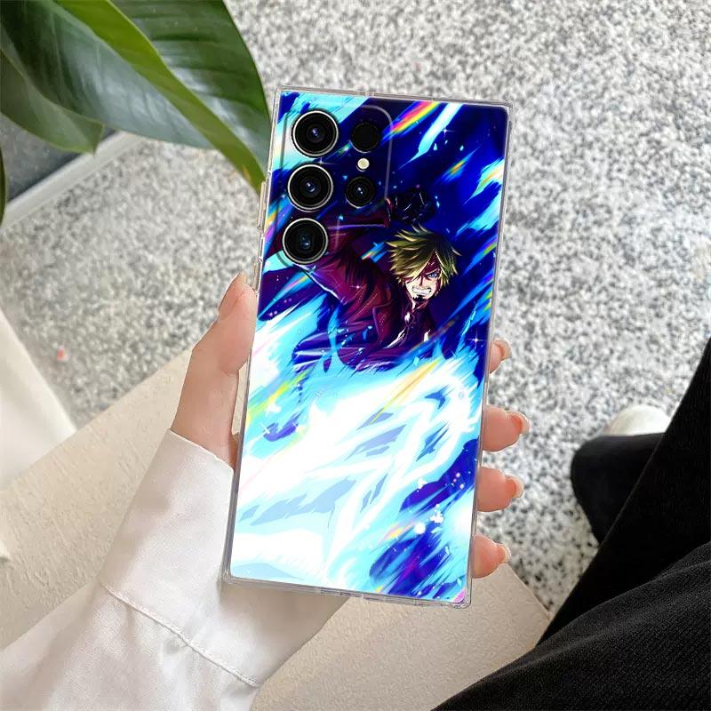 Ones Pieces Fashion Luffy Zoro S26 Ultra Case For Samsung Galaxy S25 S26 S24 S23 Ultra S22 S20 Plus S21 FE A57 Clear Phone Cover
