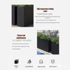 Mobile Rectangular Metal Partition Planter