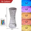 Magic 16 Color Touch Lunes Table Night Lamp Aesthetic Led Rgb Crystal Crystal Rose Lamp With