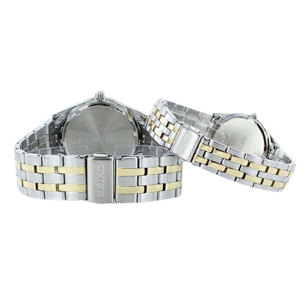 SEIKO Пара Солнечные Без Замены Батареи Серебристо-Золотое Сочетание Отлично Подходят для Часов на Приход и Вход, Питание от Солнца, Требуются, Мужские и Женские, и Цвета
