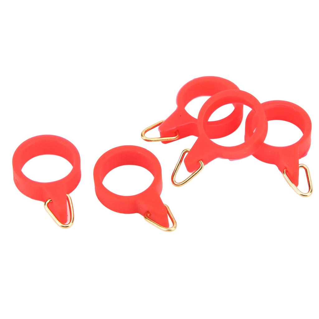 5 Pcs Lure Rod Hook All In One High Elastic Rubber Lua Rod Ring Hook Fishing AccessoriesS