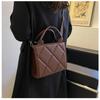 Quilted Faux Leather Tote Bag for Women Medium Capacity Shoulder Crossbody KTB